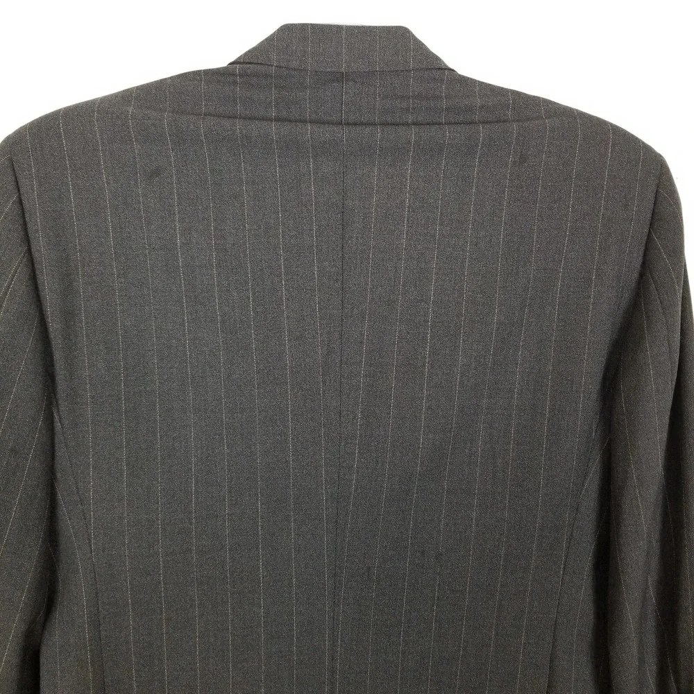 Ermenegildo Zegna Men's Striped  Wool Blazer Sz 52 R Sport‎ Jacket Gray
